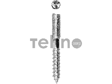 Шпилька сантехническая, шестигранник, Torx 25, М8x80мм, 1200шт, оцинкованная, ЗУБР