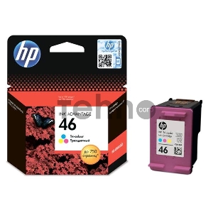 Картридж струйный HP 46 CZ638AE многоцветный для HP DJ Adv 2020hc/2520hc