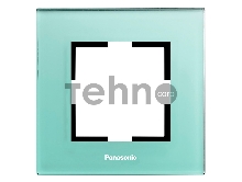 Рамка Panasonic Karre Plus WKTF08013GB-RU декоративная 1x стекло зеленый (упак.:1шт)