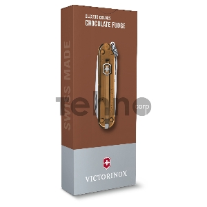 Нож перочинный Victorinox Classic Chocolate Fugde (0.6223.T55G) 58мм 7функц. карт.коробка