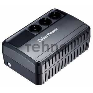 Источник бесперебойного питания  CyberPower Line-Interactive BU600E 600VA/360W (3 EURO)