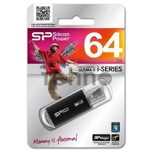 Флеш Диск Silicon Power USB Drive 64Gb Ultima II SP064GBUF2M01V1K {USB2.0, Black} Флеш Диск Silicon Power USB Drive 64Gb Ultima II SP064GBUF2M01V1K {USB2.0, Black}