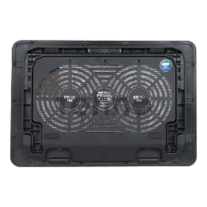 Подставка для ноутбука STM IP17 STM Laptop Cooling IP17 Black (17,3, 2x(125x125), 2x2 LED backlight, Black plastic+metal mesh, 3 types height adjustable )