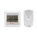  Термометр электронный REXANT S3341BF с часами и беспроводным выносным датчиком, фото 1