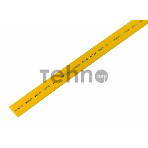 Термоусаживаемая трубка REXANT 12,0/6,0 мм, желтая, упаковка 50 шт. по 1 м