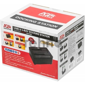 Докстанция 2x2,5/3,5 SATAIII AgeStar 3UBT8 (SILVER) USB 3.0, пластик, серебристый Докстанция 2x2,5/3,5 SATAIII AgeStar 3UBT8 (SILVER) USB 3.0, пластик, серебристый