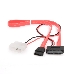 Кабель Gembird/Cablexpert Кабель Combo miniSATA , molex+SATA/miniSATA, 6pin+7pin, (длина инт-35см, пит-30см),(CC-SATA-C2), фото 3
