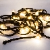 Гирлянда LED Galaxy Bulb String 10м, черный КАУЧУК, 30 ламп*6 LED ТЕПЛЫЙ БЕЛЫЙ, влагостойкая IP65, фото 5