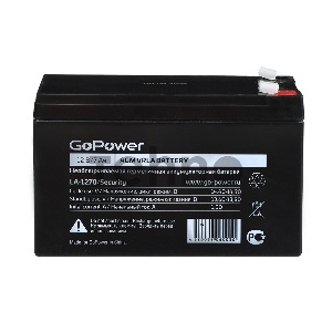 Аккумулятор свинцово-кислотный GoPower LA-1270/security 12V 7Ah клеммы T2/ F2 (1/5)