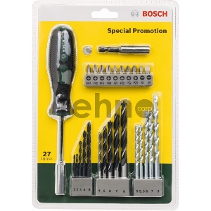 Набор сверл/бит Bosch  2607017201 -27 + ручная отвертка