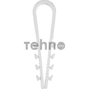 Дюбель-хомут для круглого кабеля ДХ-К, 11 - 18 мм, 100 шт, нейлоновый, ЗУБР