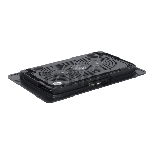 Подставка для ноутбука STM IP17 STM Laptop Cooling IP17 Black (17,3, 2x(125x125), 2x2 LED backlight, Black plastic+metal mesh, 3 types height adjustable )