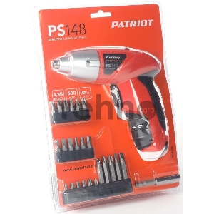 Отвертка аккумуляторная PATRIOT PS 148  4.8V, комплект бит