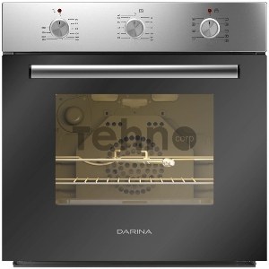 Духовой шкаф Электрический Darina 0U5 BDE 112 705 X нержавеющая сталь/стекло черное, встраиваемый