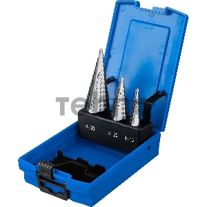 Набор ступенчатых сверл Зубр 29670-4-30-H3_z01 d=4-12мм, 5 ступ. d=4-20мм 9 ступ., d=4-30мм 14ступ.