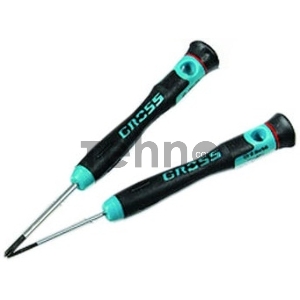 Набор отверток GROSS 13347  для точной механики crmo двухкомпонентные рукоятки 6шт. пласт. бокс