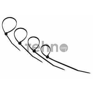 Хомут-стяжкa нeйлонoвая REXANT 150x2,5 мм, черная, упаковка 25 шт.