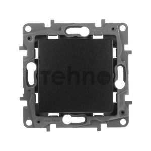 Выключатель одноклавишный, автоматические клеммы, Etika, 10AX, 250В~, антрацит Выключатель одноклавишный, автоматические клеммы, Etika, 10AX, 250В~, антрацит