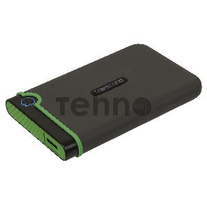 Внешний жесткий диск 2TB Transcend StoreJet 25M3S, 2.5, USB 3.0, резиновый противоударный, тонкий, Стальной Серый