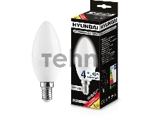 Лампа светодиодная HYUNDAI LED02-C35-4W-4.5K-E14 (белый свет) cерия Candle (уп-ка 20/100шт)