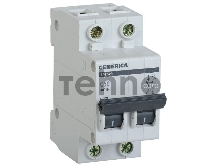 Выключатель автоматический модульный 2п С ВА47-29 50А 4.5кА GENERICA ИЭК MVA25-2-050-C