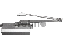 Доводчик дверной ЗУБР 37910-80  для дверей массой до 80 кг, цвет серебро