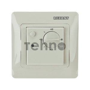 Терморегулятор механическийRX-308G (бежевый) (совместим с Schneider серии Glossa) REXANT