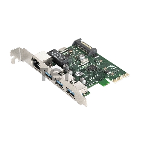 Контроллер сетевой ExeGate EXE-361 PCI-E 2.0, 3*USB3.0 ext + LAN UTP 1000Mbps, раз.доп.пит.OEM) Контроллер сетевой ExeGate EXE-361 PCI-E 2.0, 3*USB3.0 ext + LAN UTP 1000Mbps, раз.доп.пит.OEM)