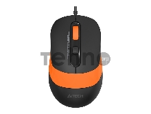 Мышь A4 Fstyler FM10 черный/оранжевый оптическая (1600dpi) USB (4but)