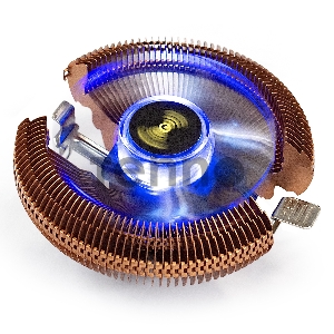 Кулер ExeGate EX286154RUS Wizard EE91-PWM.Cu.BLUE (Al+Copper, LGA775/1150/1151/1155/1156/1200/AM2/AM2+/AM3/AM3+/AM4/FM1/FM2/754/939/940, TDP 80W, Fan 90mm, PWM, 800-2400RPM, Hydro bearing, 4pin, 11-24db, 265г, голубая подсветка, с термопастой, на защелках