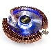 Кулер ExeGate EX286154RUS Wizard EE91-PWM.Cu.BLUE (Al+Copper, LGA775/1150/1151/1155/1156/1200/AM2/AM2+/AM3/AM3+/AM4/FM1/FM2/754/939/940, TDP 80W, Fan 90mm, PWM, 800-2400RPM, Hydro bearing, 4pin, 11-24db, 265г, голубая подсветка, с термопастой, на защелках, Retail color box), фото 1