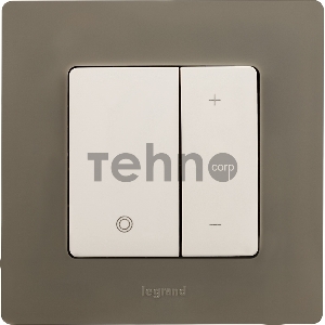 Светорегулятор нажимной 400Вт, бел. ETIKA Светорегулятор нажимной 400Вт, бел.