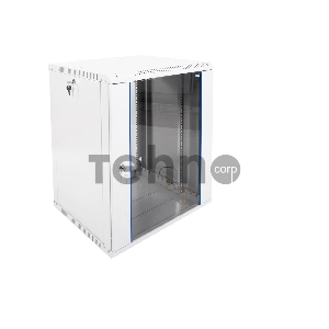 Шкаф телеком. настенный разборный 15U (600х520) дверь стекло (ШРН-Э-15.500) (1 коробка)