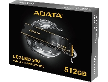 Твердотельный накопитель ADATA SSD LEGEND 900, 512GB, M.2(22x80mm), NVMe 1.4, PCIe 4.0 x4, 3D NAND, R/W 6200/2300MB/s, IOPs н.д./н.д., TBW 130, DWPD 0.14, with Heat Sink (5 лет)