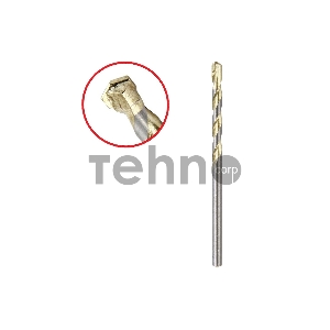 Сверло HAMMER Flex 202-301 DR CR 4,0мм*75/40мм  камень, DIN8039, HRC