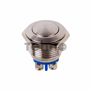 Кнопка  антивандальная Ø16  Б/Фикс (2c винт) (ON)-OFF сфера (A16-A2) REXANT (в упак. 1шт.)