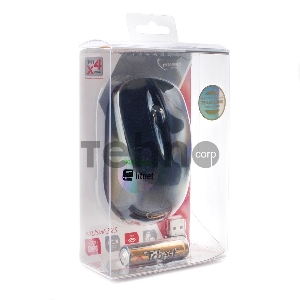 Мышь Gembird MUSW-325 Black USB {Мышь беспроводная, 2кнопоки+колесо-кнопка, 2.4ГГц, 1000 dpi}