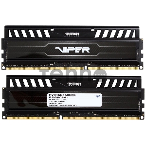 Модуль памяти Patriot DIMM DDR3 16Gb KIT (8GbX2)  VIPER3 1600MHz CL10 [PV316G160C0K] Black Mamba