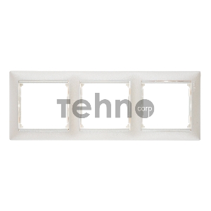 Рамка 3 поста гор., жемчужный Valena  Valena Рамка 3 поста гор., жемчужный