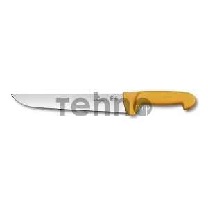 Нож кухонный Victorinox Swibo (5.8431.29) стальной разделочный для мяса лезв.290мм прямая заточка желтый