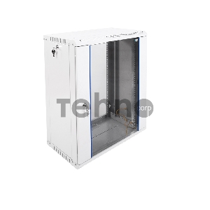 Шкаф телеком. настенный разборный 15U (600х350) дверь стекло (ШРН-Э-15.350) (1 коробка)