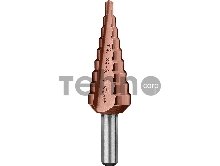 Сверло ступенчатое ЗУБР КОБАЛЬТ 4-20мм, 9 ступеней, кобальтовое покрытие