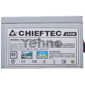 Блок питания  Chieftec 350W OEM SFX-350BS SFX, v2.3,  A.PFC, КПД>85%, 2x SATA, 2x MOLEX, Fan 8 cm.