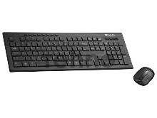 Клавиатура + мышь беспроводная Canyon wireless combo-set, (комплект), Черный CNS-HSETW4-RU