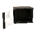 Шкаф коммутационный WRline (WR-TW-1245-GP-RAL9004) настенный 12U 600x450мм пер.дв.стекл 2 бок.пан. 60кг черный 370мм 650мм IP20 сталь, фото 4