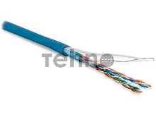 Кабель информационный Hyperline FUTP4-C5E-P26-IN-LSZH-BL-100 кат.5E F/UTP 4X2X26AWG LSZH внутренний 100м синий
