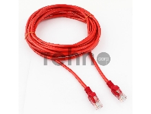 Патч-корд UTP Cablexpert/Gembird PP12-5M/R кат.5e, 5м, литой, многожильный (красный)