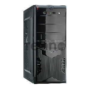Корпус Miditower Exegate EX280387RUS CP-604 Black, ATX, <CP400W, 80mm>, 2*USB, Audio