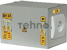 Ящик с понижающим трансформатором ЯТП 0.25 220/12B (3 авт. выкл.) ИЭК MTT13-012-0250
