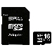 Флеш карта microSDHC 16Gb Class10 Silicon Power SP016GBSTH010V10-SP + adapter, фото 2